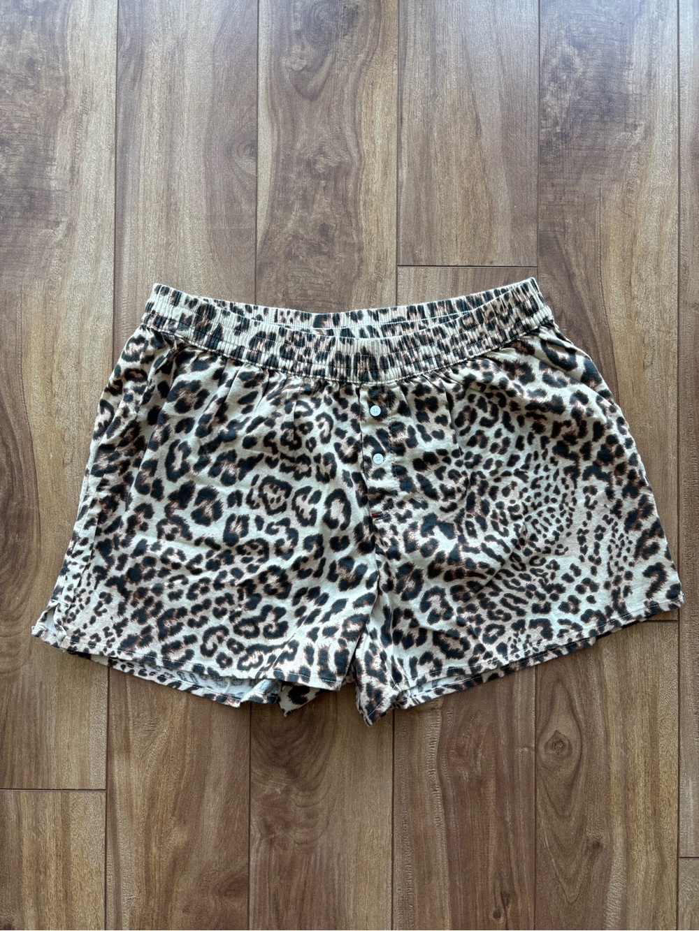 Aerie Sleepwear Shorts Leopard-Print - Picture 2 of 8